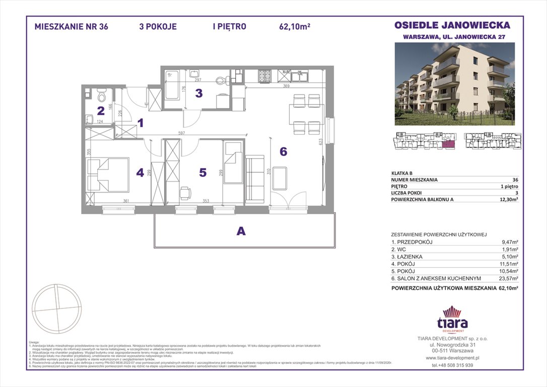Nowe mieszkanie trzypokojowe Janowiecka 27 Warszawa, Targówek, Janowiecka 27  62m2 Foto 1