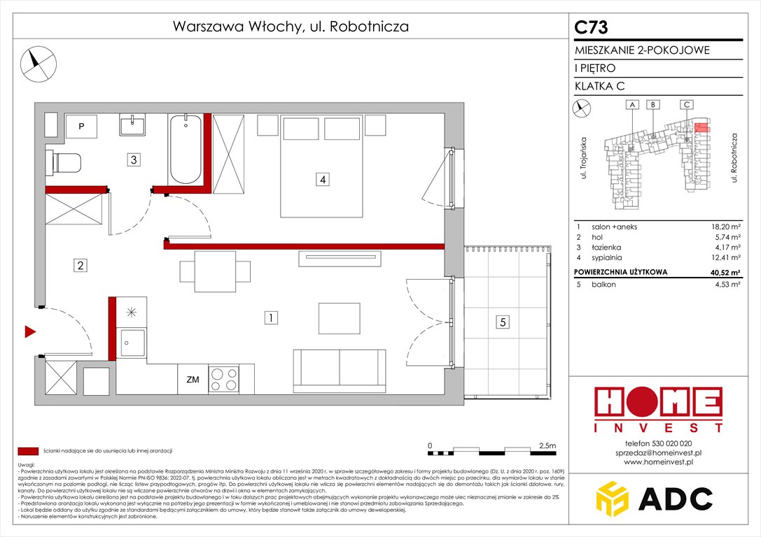 Nowe mieszkanie dwupokojowe Zakątek Włochy Warszawa, Włochy, ul. Robotnicza 11/13  41m2 Foto 1