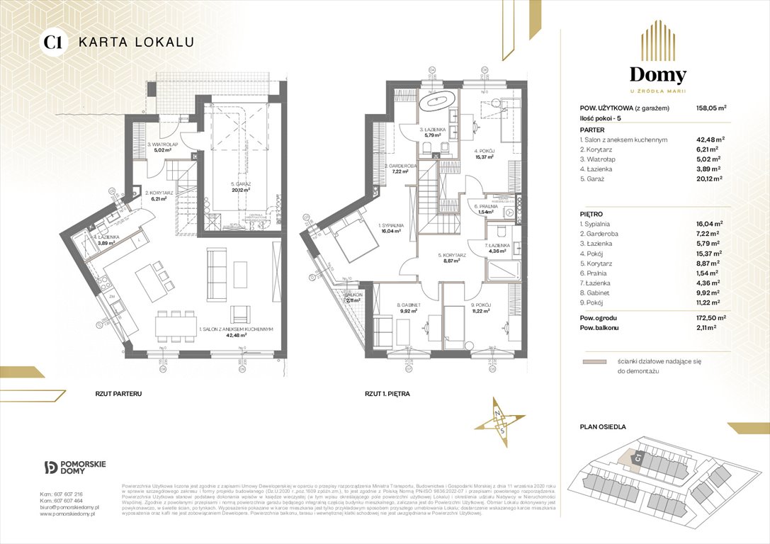 Nowe mieszkanie Domy u Źródła Marii Gdynia, Wielki Kack, Źródło Marii  158m2 Foto 1