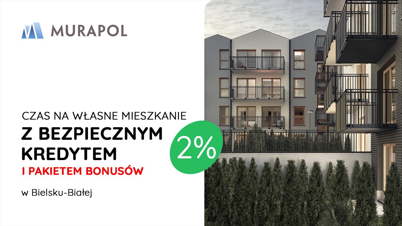 Nowe mieszkanie czteropokojowe  Murapol Trzy Lipki Bielsko-Biała, Stare Bielsko, ul. Muszlowa  67m2 Foto 1
