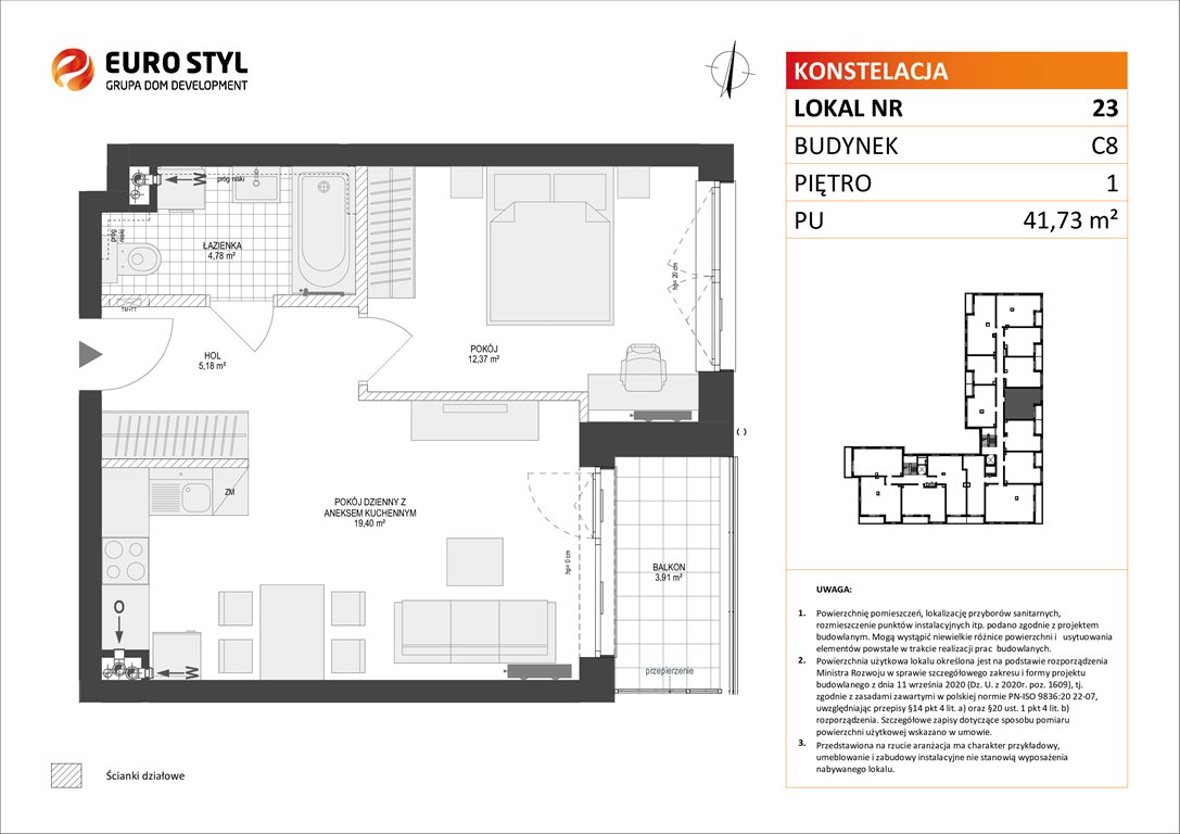 mieszkanie na sprzedaż 42m2 mieszkanie Gdynia, Pogórze, Paderewskiego