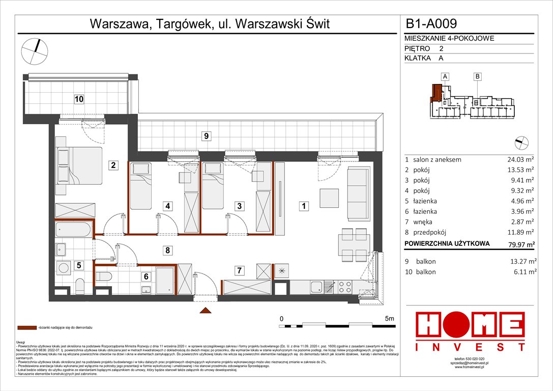 Nowe mieszkanie czteropokojowe  Warszawski Świt Etap VIII Warszawa, Targówek, ul. Warszawski Świt 12  80m2 Foto 1