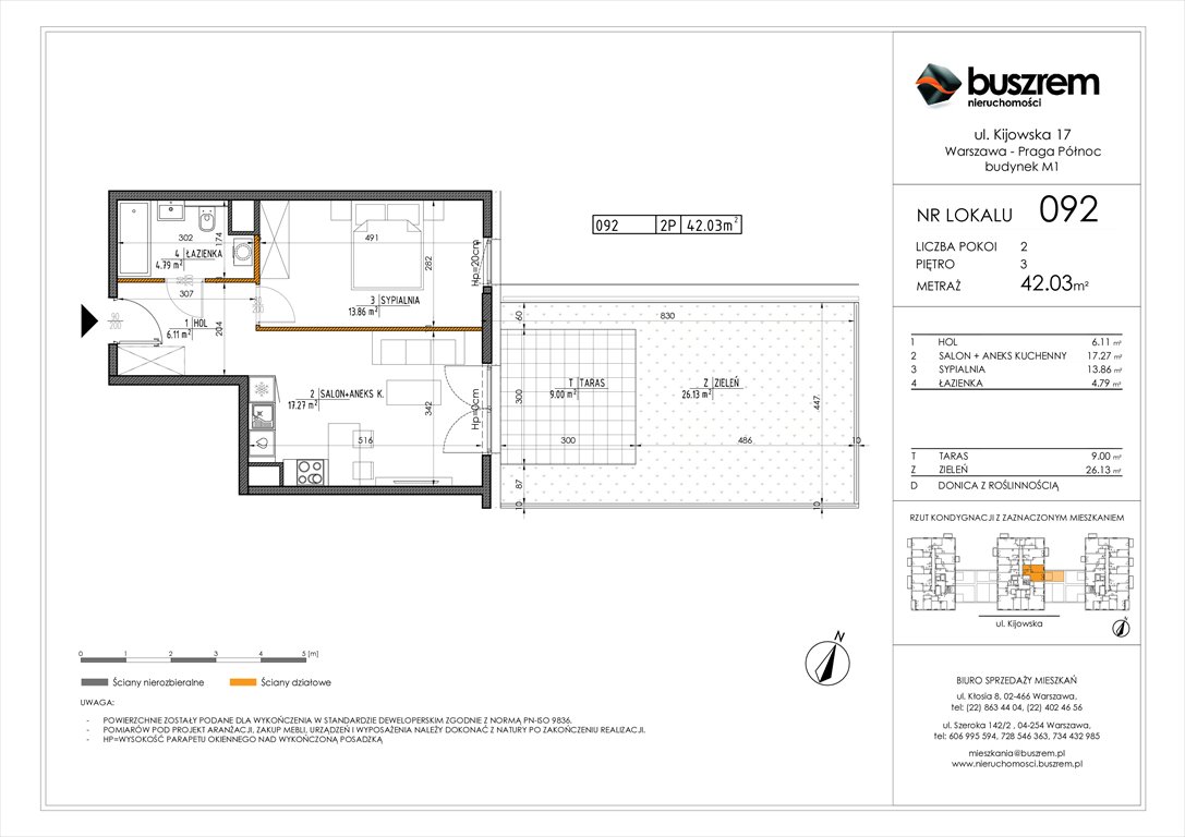 Nowe mieszkanie dwupokojowe Kijowska 17 Warszawa, Praga Północ, Kijowska 17  42m2 Foto 1
