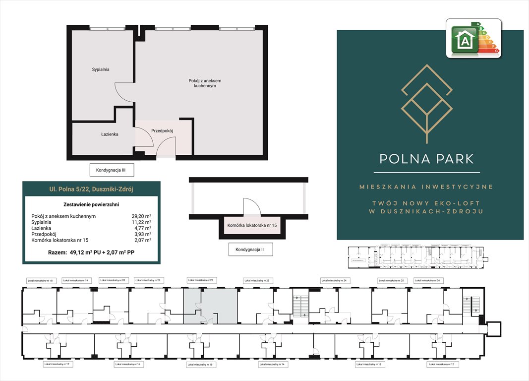 Nowe mieszkanie dwupokojowe Polna Park Duszniki-Zdrój, ul.Polna 5  49m2 Foto 1