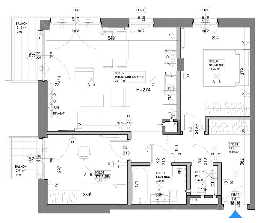 mieszkanie na sprzedaż 64m2 mieszkanie Ożarów Mazowiecki, Widok