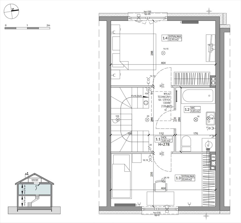 Nowy dom Osiedle Słoneczne Sulejówek, Szklarniowa  68m2 Foto 1