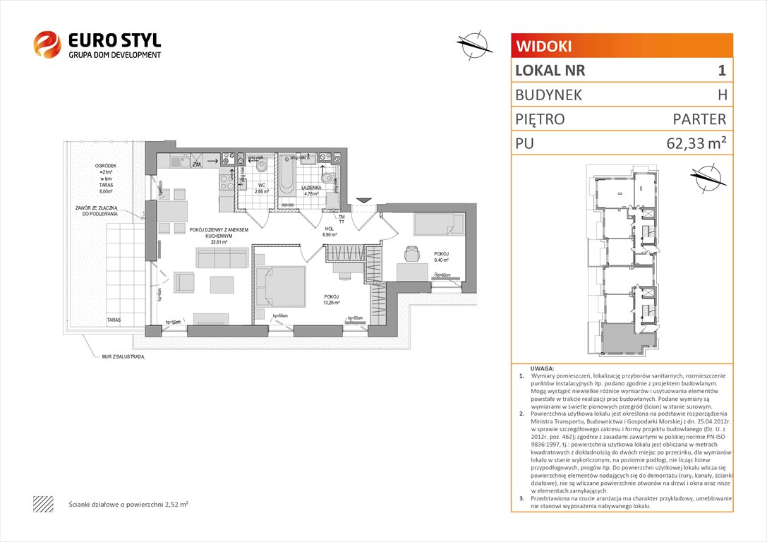 mieszkanie na sprzedaż 62m2 mieszkanie Rumia, Zagórze, Wyżynna