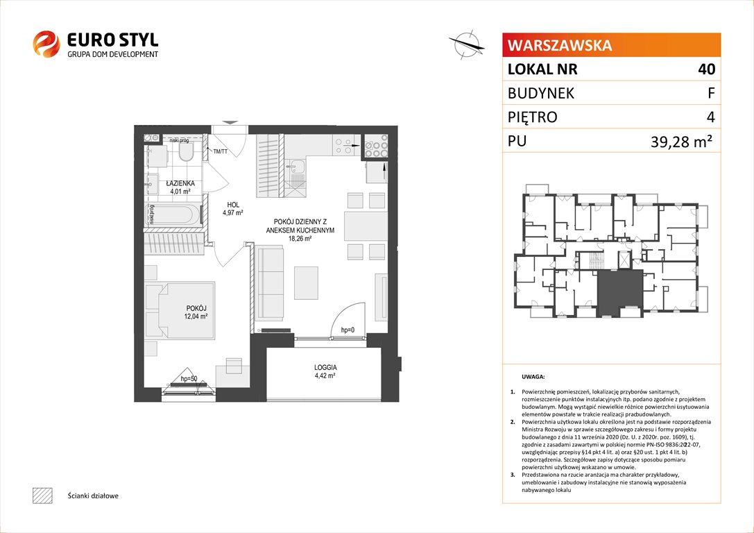 Nowe mieszkanie dwupokojowe OSIEDLE WARSZAWSKA Gdańsk, Warszawska  39m2 Foto 1