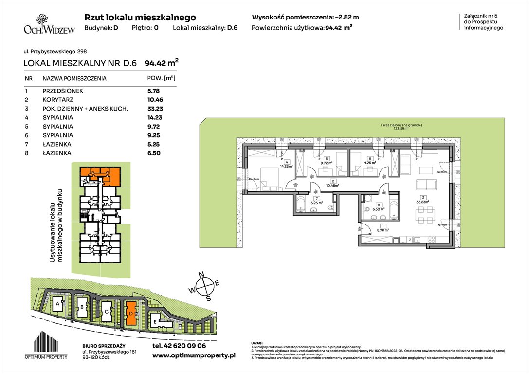 Nowe mieszkanie czteropokojowe  OchWidzew Łódź, Widzew, Przybyszewskiego 292-300  94m2 Foto 1