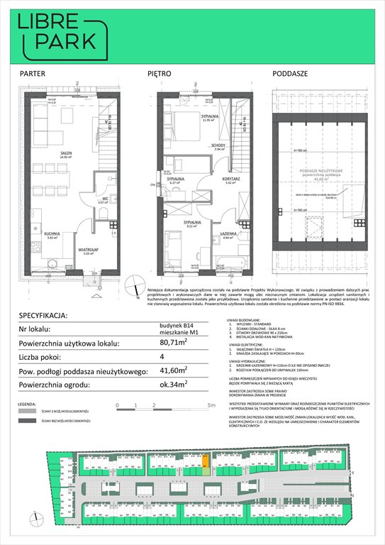 Nowe mieszkanie czteropokojowe  Osiedle Libre Park Dębogórze, Pistacjowa 5  81m2 Foto 1