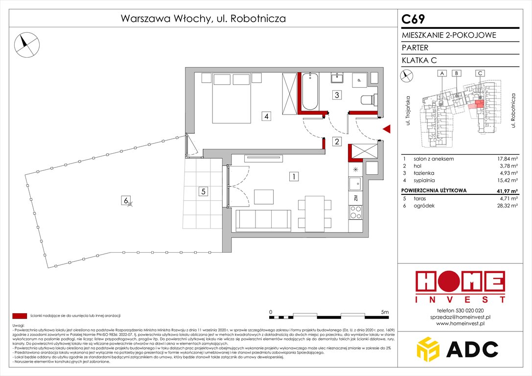 Nowe mieszkanie dwupokojowe Zakątek Włochy Warszawa, Włochy, ul. Robotnicza 11/13  42m2 Foto 1