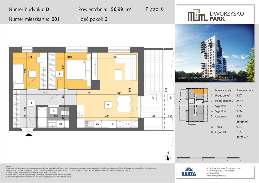 Nowe mieszkanie trzypokojowe Dworzysko Park Rzeszów, Przybyszówka, Dworzysko  57m2 Foto 1
