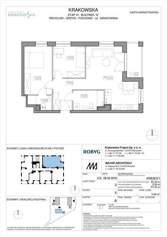 Nowe mieszkanie trzypokojowe Apartamenty Krakowska Wrocław, Krzyki, Krakowska 112  65m2 Foto 1