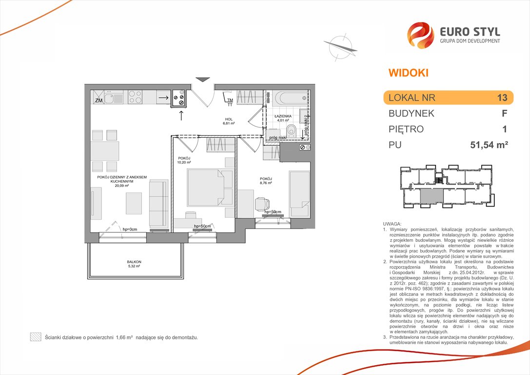 mieszkanie na sprzedaż 52m2 mieszkanie Rumia, Zagórze, Wyżynna