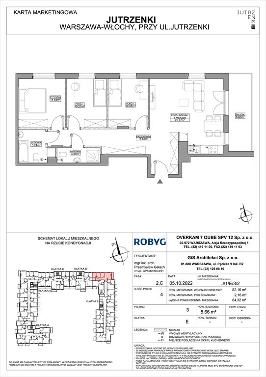 Nowe mieszkanie czteropokojowe  Jutrzenki 92 Warszawa, Włochy, Jutrzenki 92  85m2 Foto 1