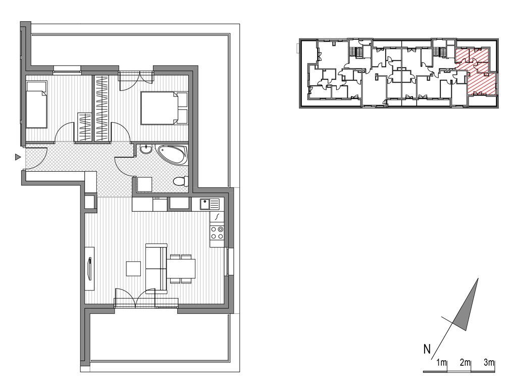 Nowe mieszkanie Glogera bud F i G Kraków, ul.Glogera 9,11  56m2 Foto 1