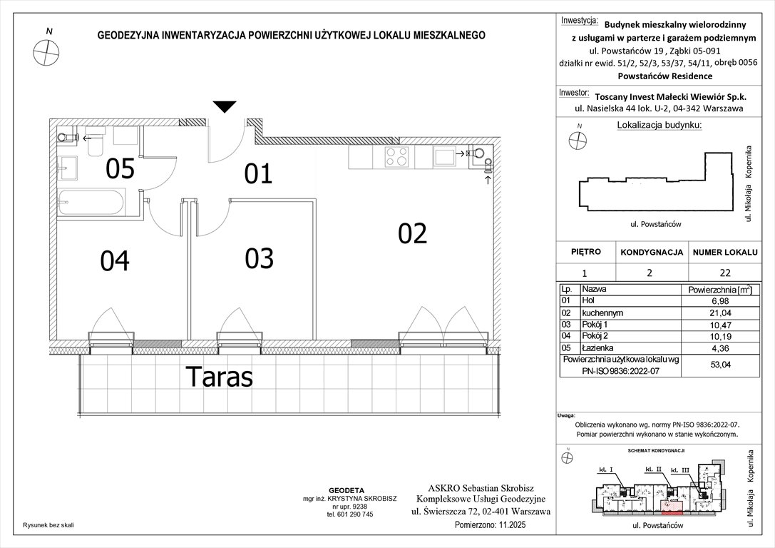 Nowe mieszkanie trzypokojowe Powstańców Residence Ząbki, Powstańców 19  53m2 Foto 1