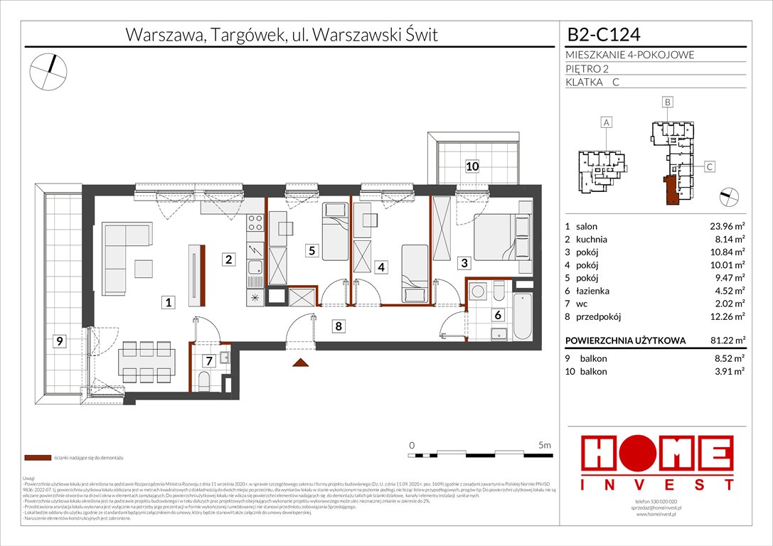 Nowe mieszkanie czteropokojowe  Warszawski Świt Etap IX Warszawa, Targówek, ul. Warszawski Świt 12  81m2 Foto 1