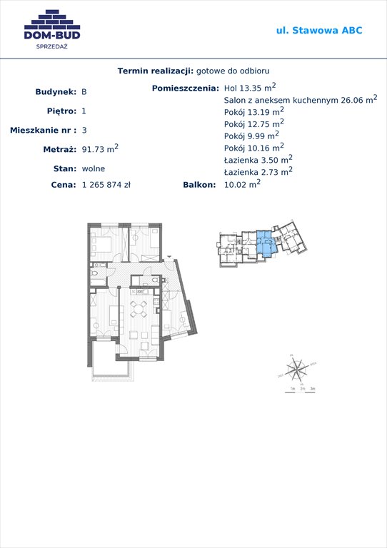 Nowe mieszkanie Stawowa Kraków, Bronowice Wielkie, Stawowa  92m2 Foto 1