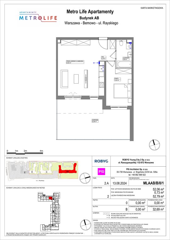 Nowe mieszkanie dwupokojowe Metro Life Apartamenty Warszawa, Bemowo, Rayskiego  52m2 Foto 1