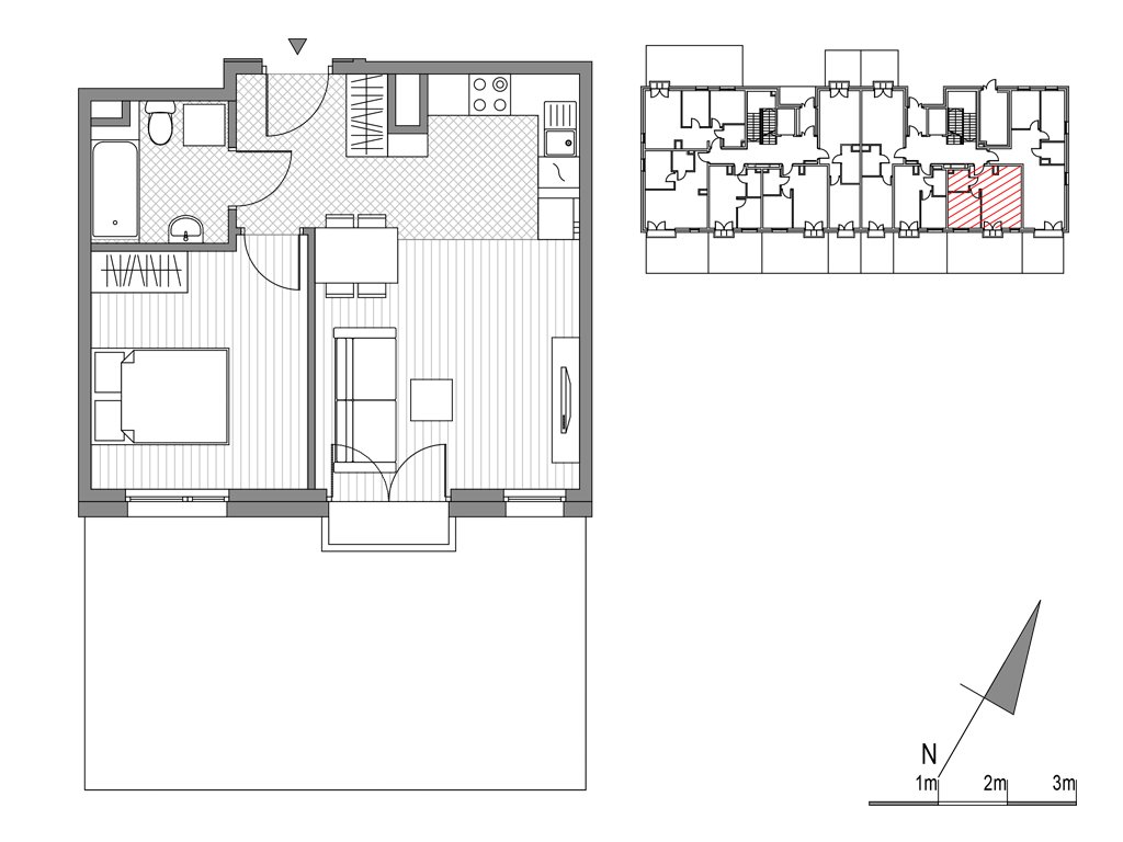 Nowe mieszkanie dwupokojowe Glogera bud F i G Kraków, ul.Glogera 9,11  40m2 Foto 1