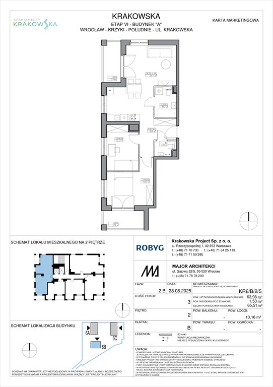 Nowe mieszkanie trzypokojowe Apartamenty Krakowska Wrocław, Krzyki, Krakowska 112  64m2 Foto 1