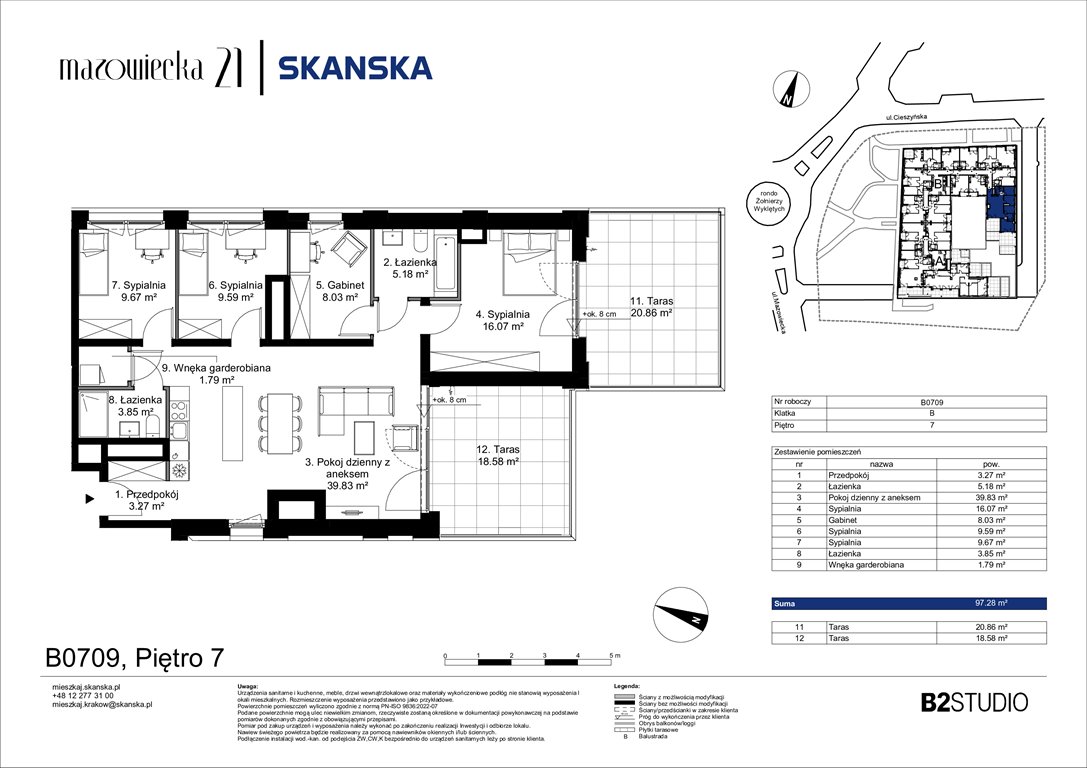 Nowe mieszkanie Mazowiecka 21 Kraków, Krowodrza, ul. Mazowiecka 21  99m2 Foto 1
