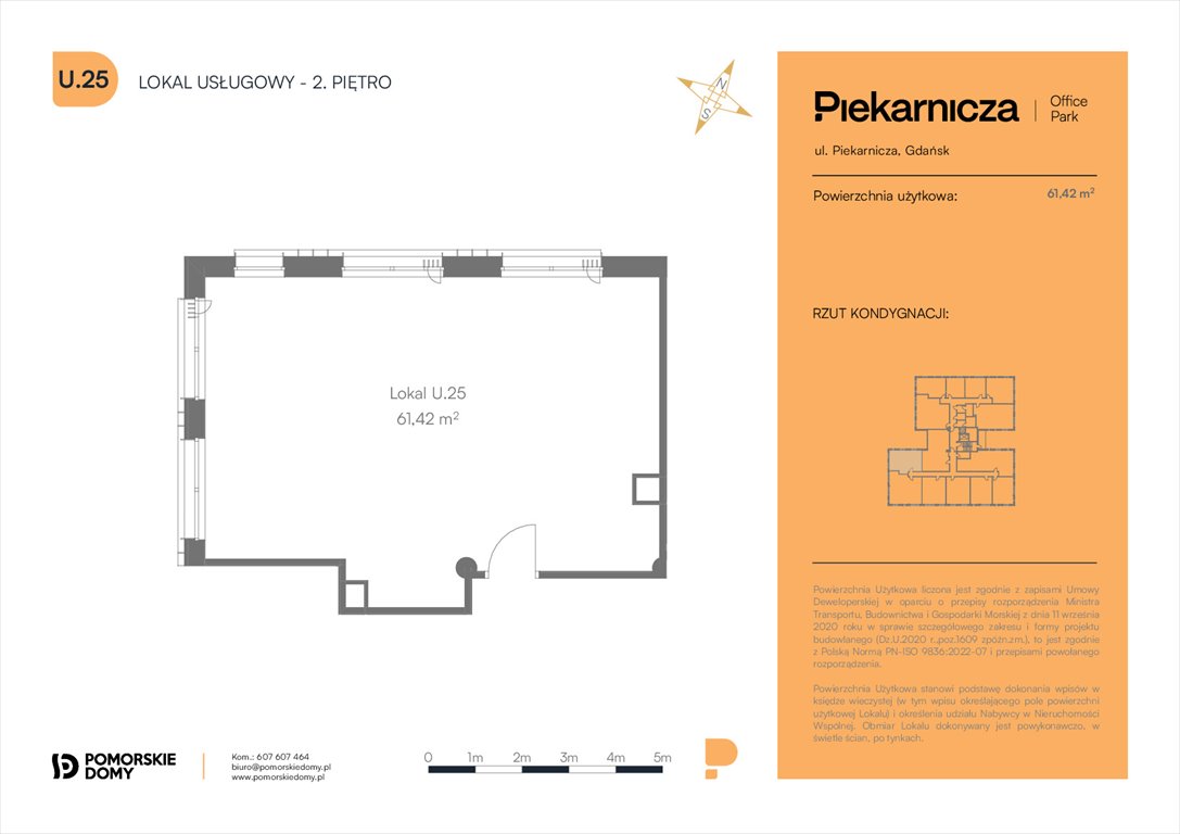 Nowe mieszkanie Piekarnicza Office Park Gdańsk, Morena, Piekarnicza 6  61m2 Foto 1