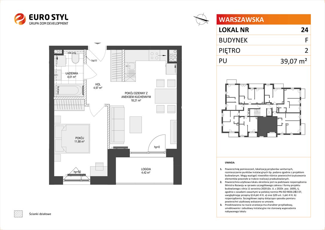 Nowe mieszkanie dwupokojowe OSIEDLE WARSZAWSKA Gdańsk, Warszawska  39m2 Foto 1