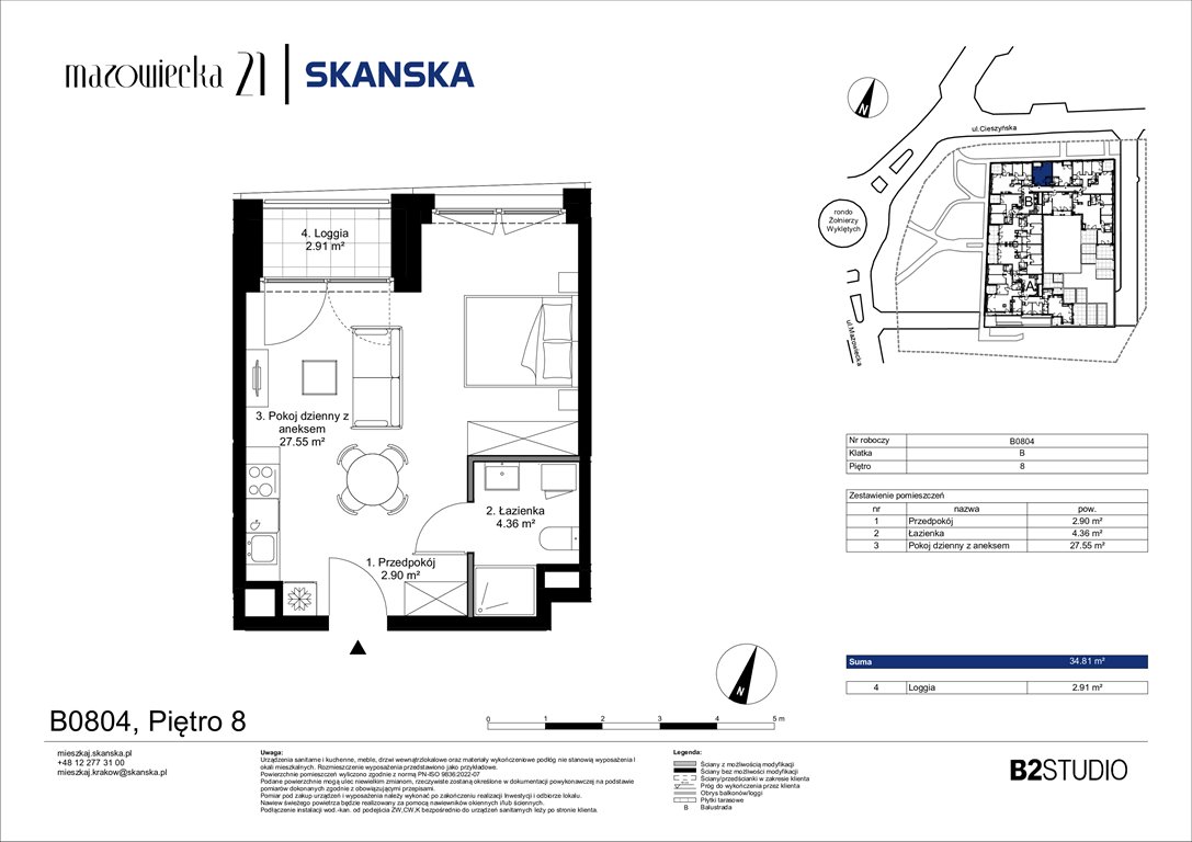 Nowa kawalerka Mazowiecka 21 Kraków, Krowodrza, ul. Mazowiecka 21  35m2 Foto 1