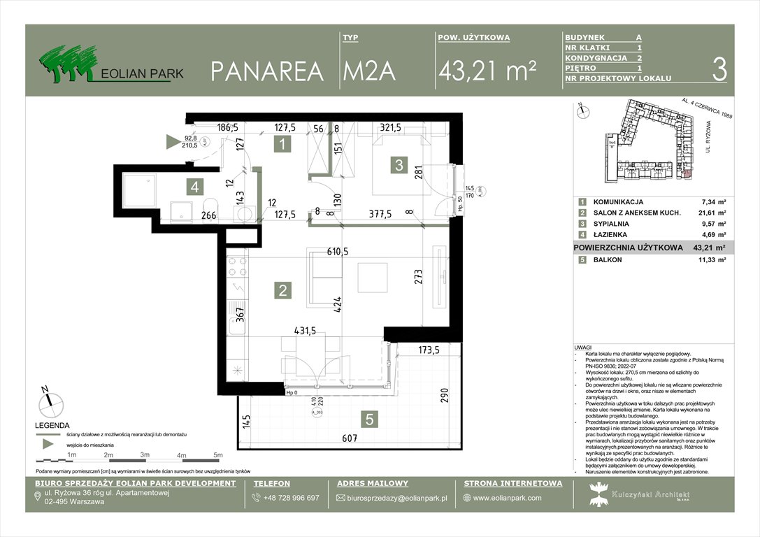 Nowe mieszkanie dwupokojowe PANAREA Warszawa, Ursus, Ryżowa  43m2 Foto 1