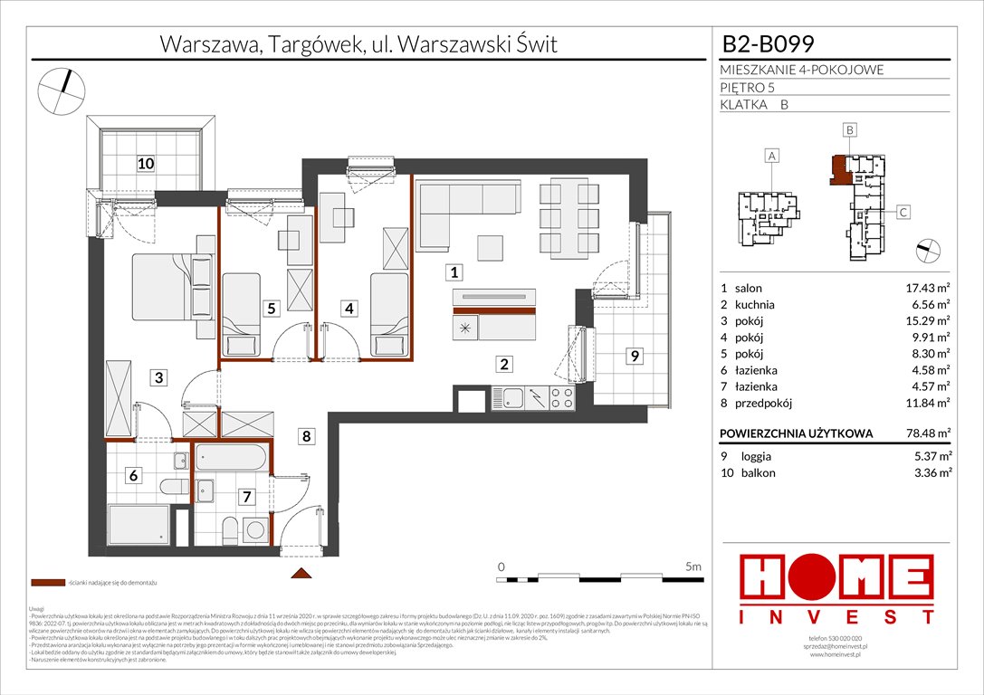 Nowe mieszkanie czteropokojowe  Warszawski Świt Etap IX Warszawa, Targówek, ul. Warszawski Świt 12  78m2 Foto 1