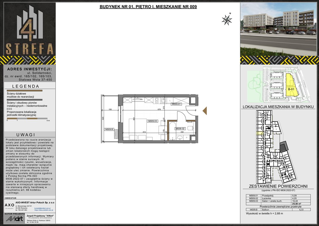 Nowa kawalerka STREFA 4 STALOWA WOLA, Solidarności  26m2 Foto 1