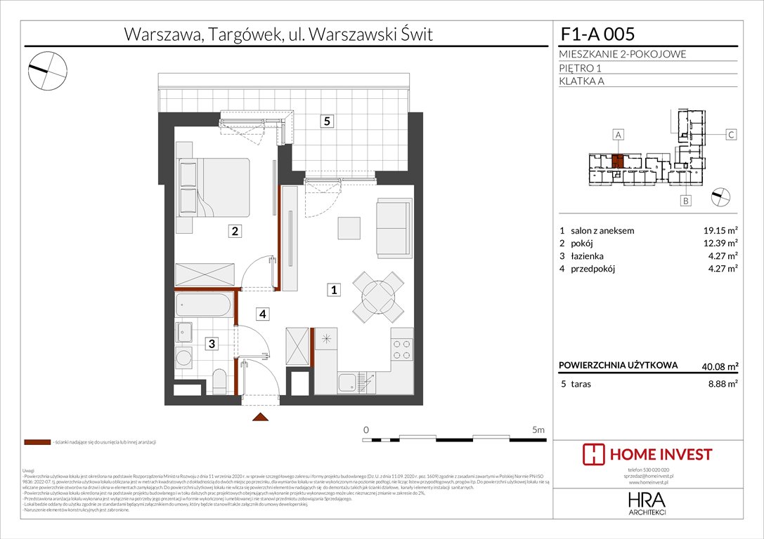 Nowe mieszkanie dwupokojowe Warszawski Świt Etap XIII Warszawa, ul. Warszawski Świt  40m2 Foto 1