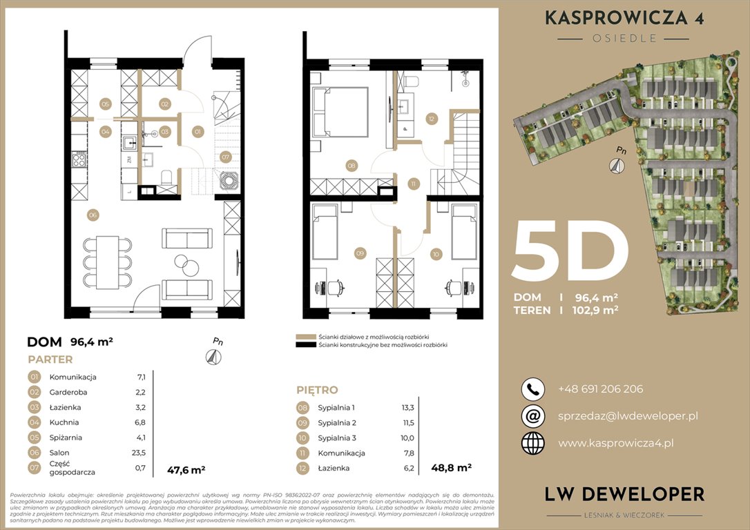 Nowy dom Osiedle Kasprowicza 4 Łódź, Jana Kasprowicza 4  96m2 Foto 1