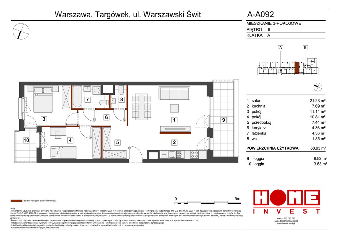 Nowe mieszkanie trzypokojowe Warszawski Świt Etap VII Warszawa, Targówek, ul. Warszawski Świt 12  69m2 Foto 1