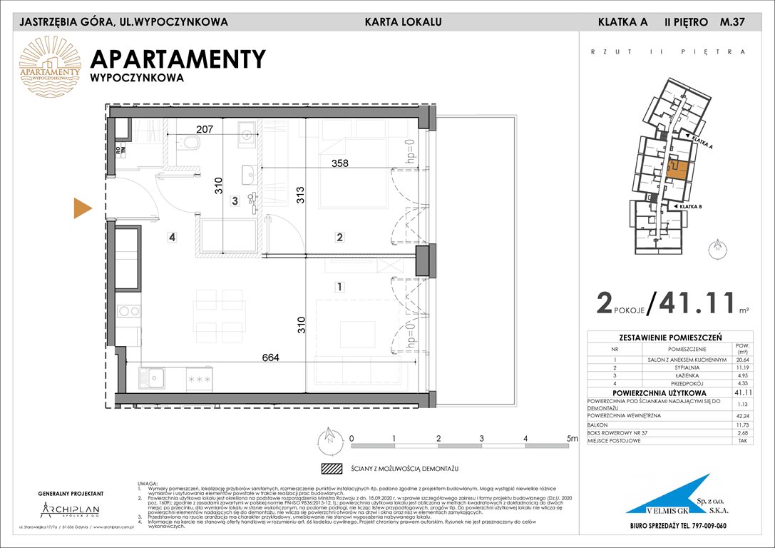 Nowe mieszkanie Apartamenty Wypoczynkowa Jastrzębia Góra, Wypoczynkowa  41m2 Foto 1