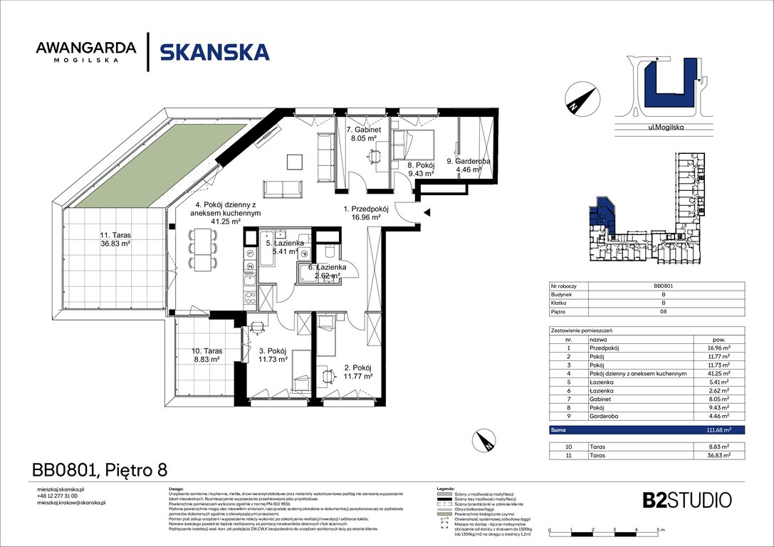 Nowe mieszkanie Awangarda Mogilska Kraków, Prądnik Czerwony, Mogilska 126  112m2 Foto 1