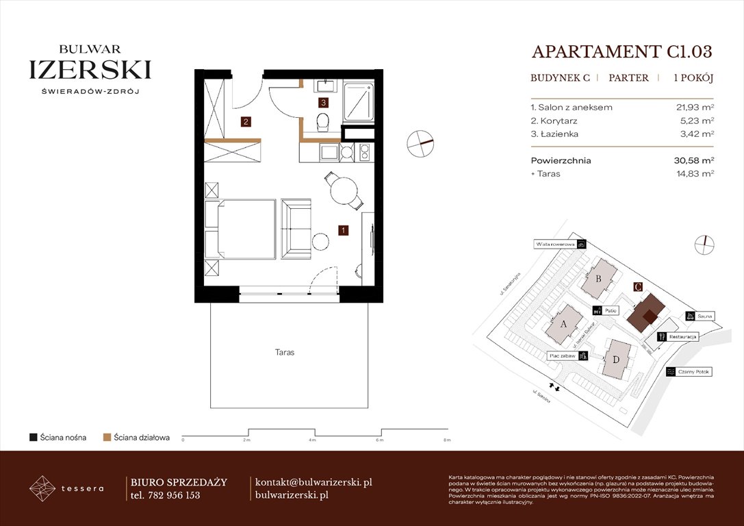 Nowa kawalerka BULWAR IZERSKI Świeradów Zdrój, Senatoryjna/Szkolna  31m2 Foto 1