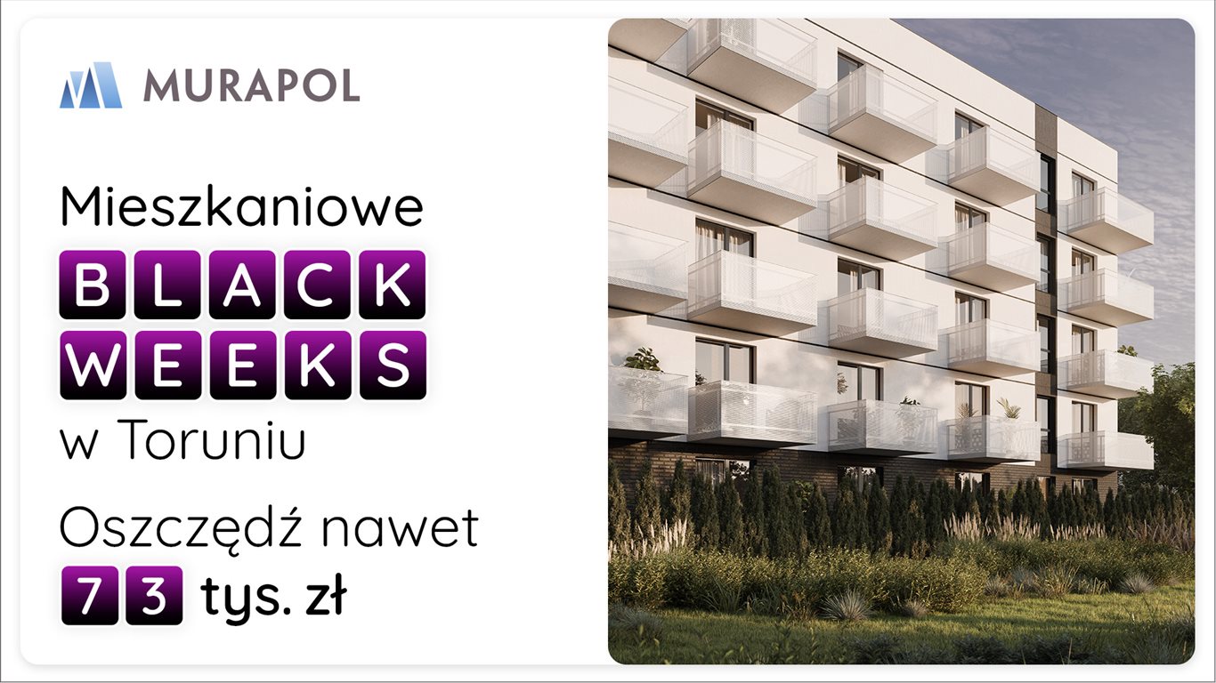 Nowe mieszkanie dwupokojowe Murapol Aviator Toruń, Grudziącka  39m2 Foto 1