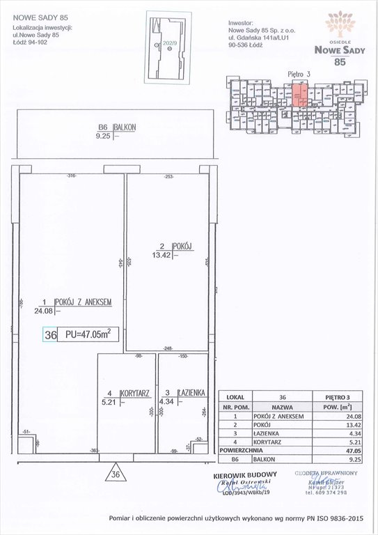 Nowe mieszkanie dwupokojowe Nowe Sady 85 Łódź, Polesie, Nowe Sady 85  47m2 Foto 1