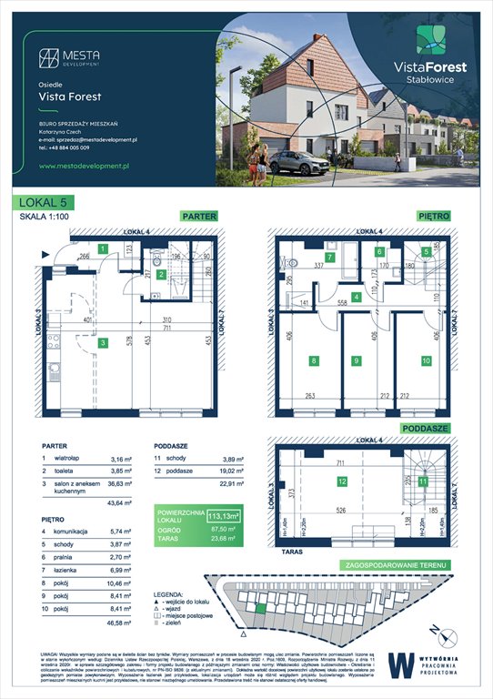Nowe mieszkanie Vista Forest Wrocław, Fabryczna  113m2 Foto 1
