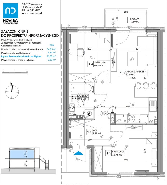 dom na sprzedaż 57m2 dom Janczewice, Jedności