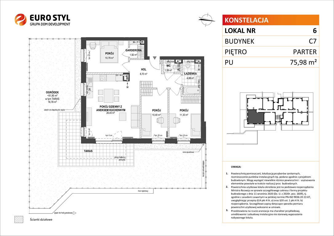 Nowe mieszkanie czteropokojowe  KONSTELACJA Gdynia, Pogórze, Paderewskiego  76m2 Foto 1