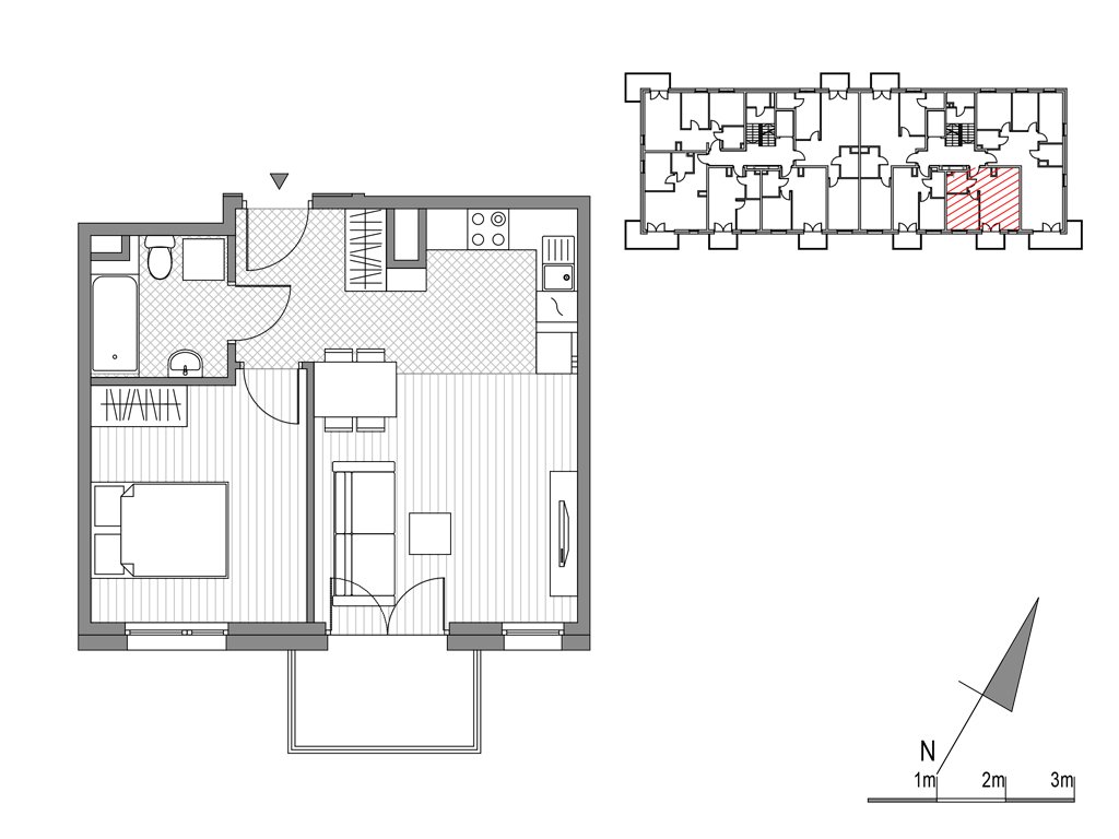 Nowe mieszkanie dwupokojowe Glogera bud F i G Kraków, ul.Glogera 9,11  40m2 Foto 1