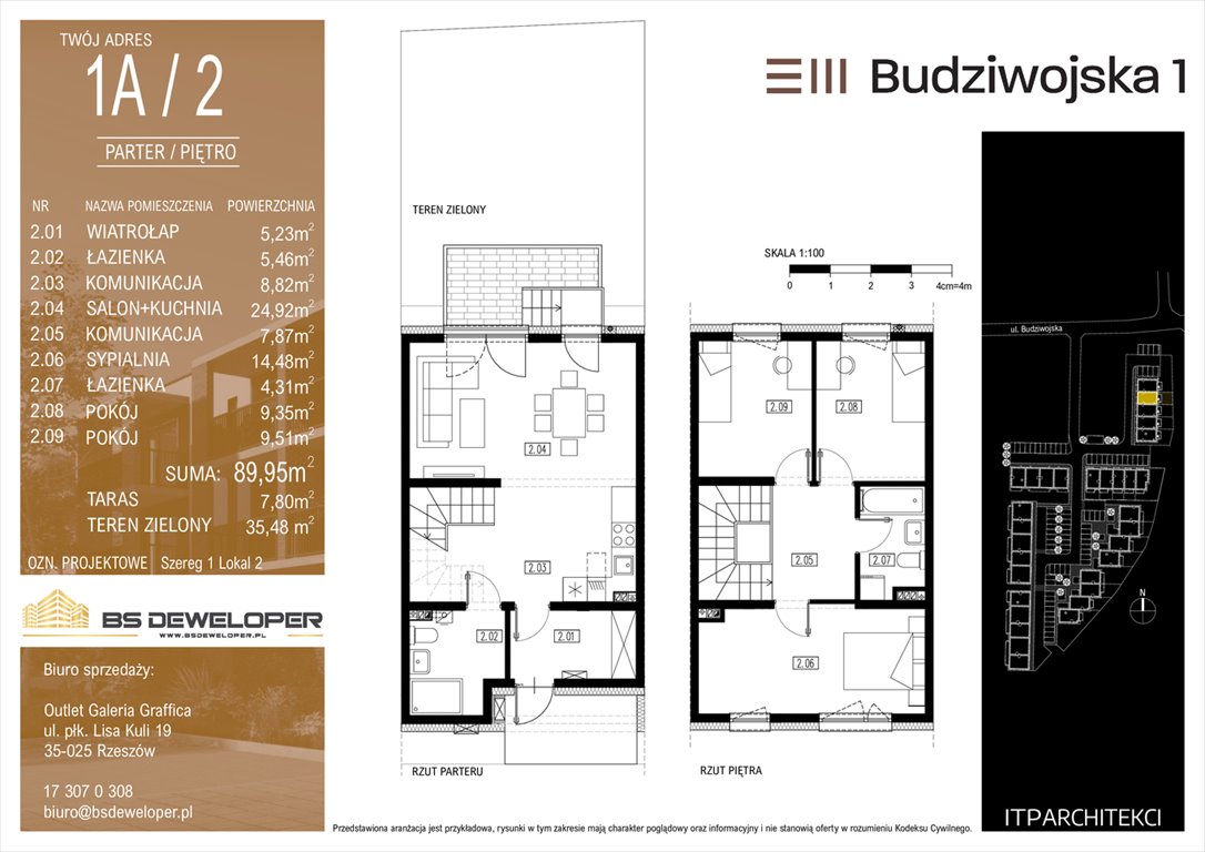 Nowe mieszkanie czteropokojowe  Budziwojska 3 Rzeszów, Budziwojska 3  90m2 Foto 1