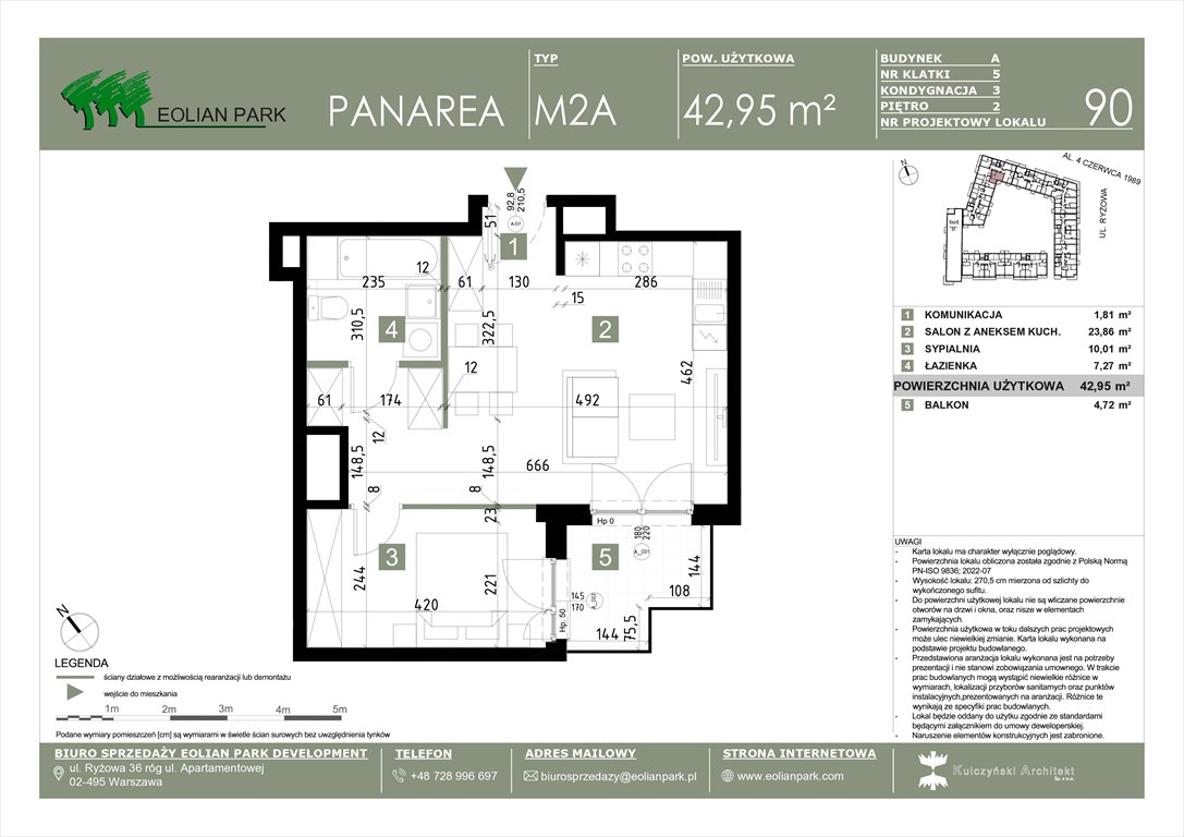 Nowe mieszkanie dwupokojowe PANAREA Warszawa, Ursus, Ryżowa  43m2 Foto 1