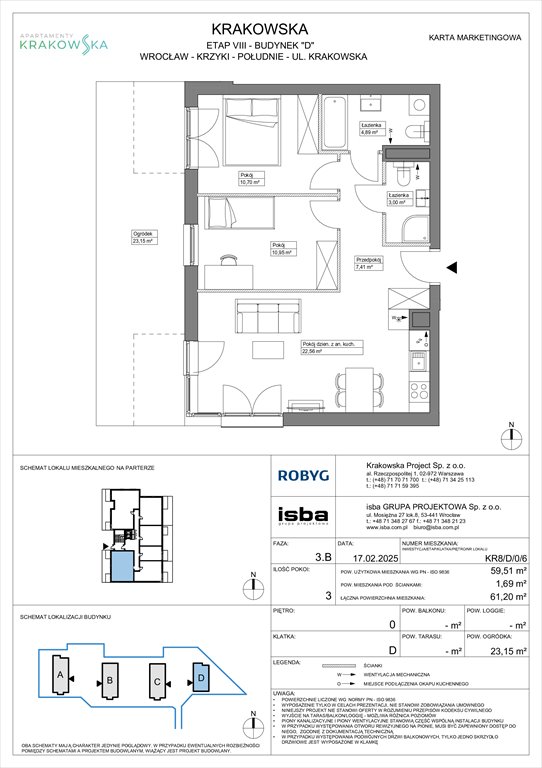 Nowe mieszkanie trzypokojowe Apartamenty Krakowska Wrocław, Krzyki, Krakowska 112  60m2 Foto 1