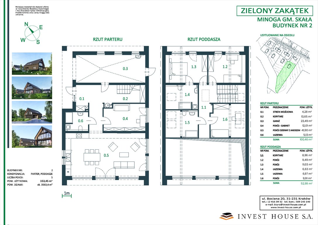 Nowy dom "ZIELONY ZAKĄTEK" - MINOGA Minoga  155m2 Foto 1