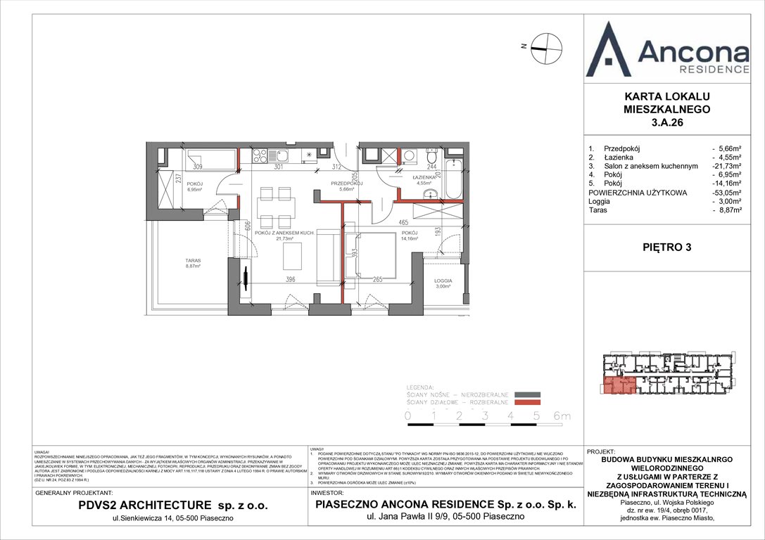 Nowe mieszkanie trzypokojowe Piaseczno Residence Piaseczno, Wojska Polskiego 9  53m2 Foto 1